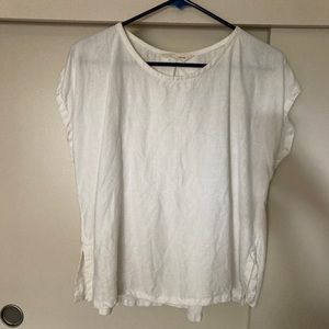 Elizabeth Suzann Josephine Shell White Linen OS